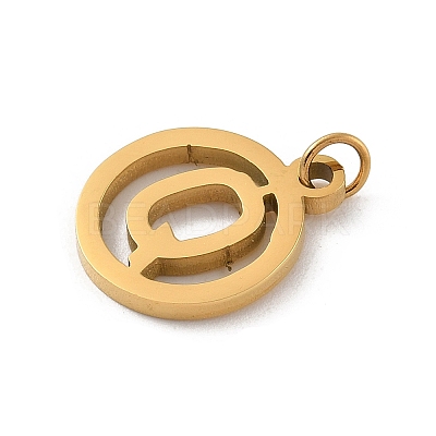 304 Stainless Steel Charms
with Jump Ring STAS-R001-02G-Q-1