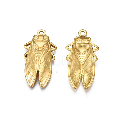 Ion Plating(IP) 201 Stainless Steel Pendants STAS-S119-165G-1