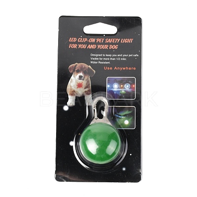Plastic & Iron LED Collar Light AJEW-P080-05-1