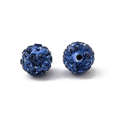 Polymer Clay Rhinestone Beads RB-H284-6MM-2-1