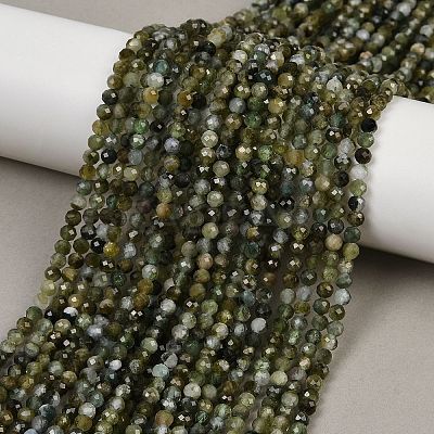 Natural Green Tourmaline Beads Strands G-F798-A03-02-1