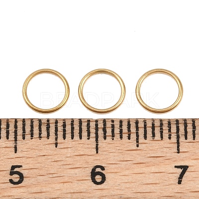 Ion Plating(IP) 304 Stainless Steel Closed Jump Rings STAS-G393-06G-17-1