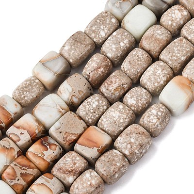 Natural Aqua Terra Jasper Beads Strands G-B155-D15-1