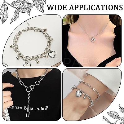 800Pcs 4 Styles 304 Stainless Steel Split Rings STAS-BBC0006-17-1