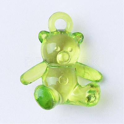 Transparent Acrylic Pendants TACR-S132-22-1