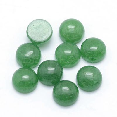 Natural Jade Cabochons G-P393-R21-6mm-1