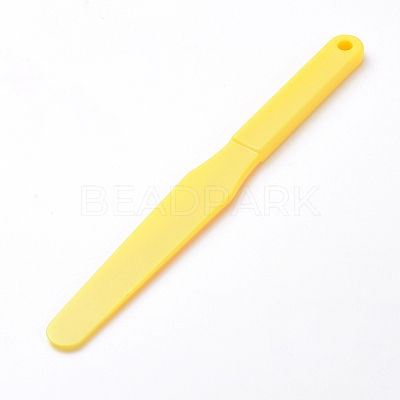 Plastic Oil Painting Scraper Knife AJEW-WH0104-38D-1