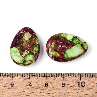 Dyed Natural Imperial Jasper Pendants G-Q601-08G-1