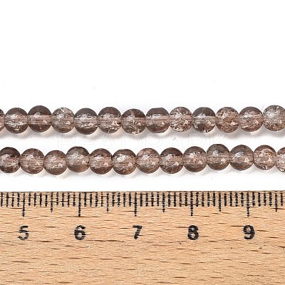 Crackle Glass Beads Strands CCG-Q001-4mm-07-1