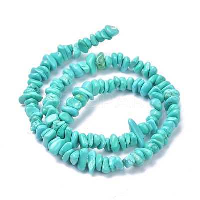 Natural Magnesite Beads Strands TURQ-P001-02A-07-1
