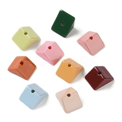 Baking Paint Acrylic Beads MACR-M032-06-1