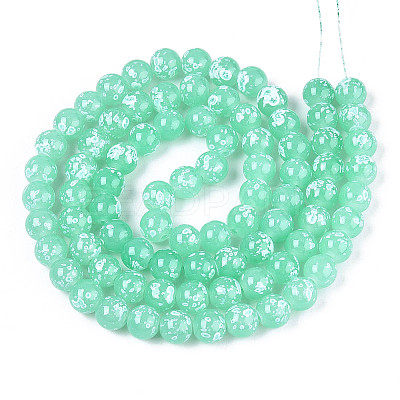 Baking Paint Glass Beads X1-DGLA-N015-10mm-07-1