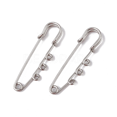 Tarnish Resistant 304 Stainless Steel Safety Pins Brooch Findings X-STAS-I673-06P-1