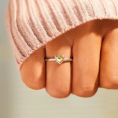 Heart 925 Sterling Silver Finger Rings for Women FS-WG1734C-03-1
