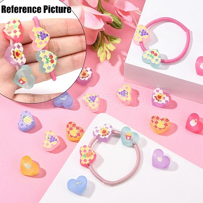 Autumn Theme Transparent Printed Acrylic Beads MACR-S373-124-H09-1