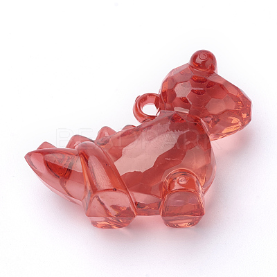 Transparent Acrylic Pendants TACR-T002-08-1