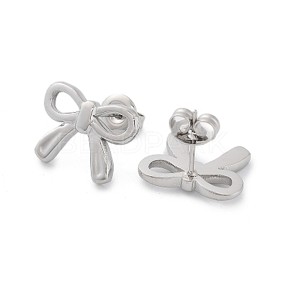 Non-Tarnish 304 Stainless Steel Stud Earrings EJEW-H115-09P-1