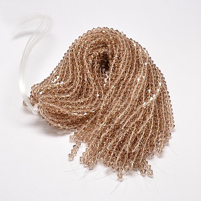 Transparent Glass Beads Strands LS-EGLA-A039-T6mm-D12-1