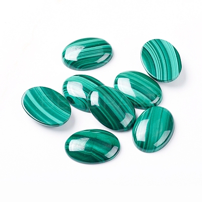 Natural Malachite Cabochons G-E557-03K-1