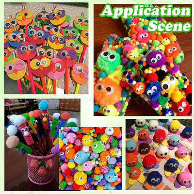 150Pcs Polyester Pom Pom Ball DIY-SC0031-33F-1