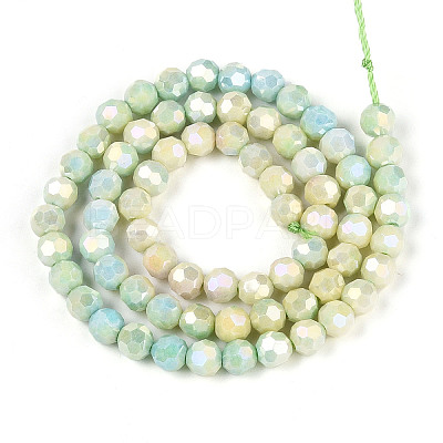 Anti-Tarnish Electroplate Glass Beads Strands EGLA-T021-6mm-15-09-1