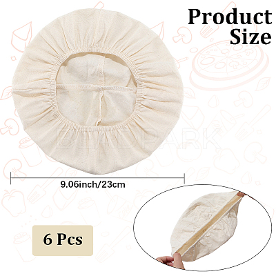 Reusable Fabric Bread Fermentation Cover AJEW-WH20070-031A-1