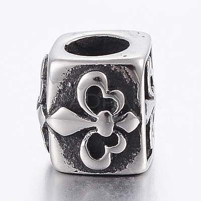 304 Stainless Steel European Beads STAS-F150-070AS-1