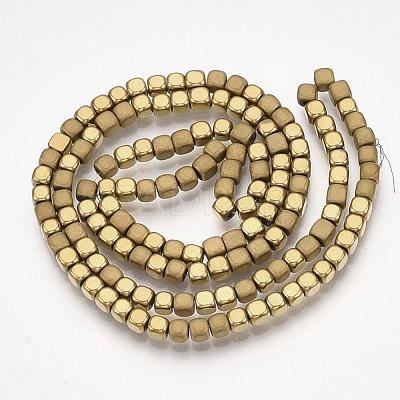 Electroplate Non-magnetic Synthetic Hematite Bead Strands G-Q467-11F-1