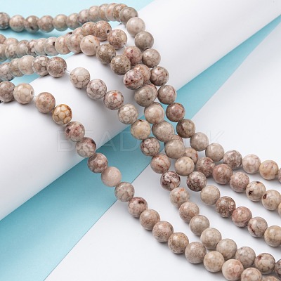 Natural Maifanite/Maifan Stone Beads Strands G-P451-01A-B-1