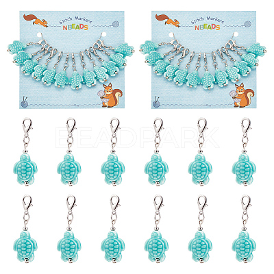 Tortoise Stitch Markers HJEW-AB00280-1