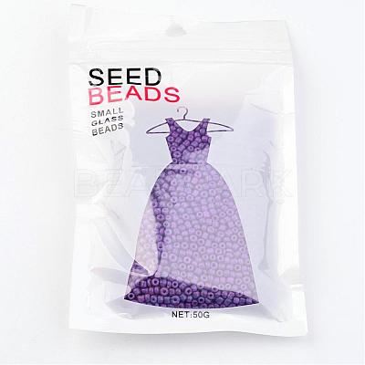 12/0 1.5~2mm Baking Paint Glass Seed Beads Loose Spacer Beads X-SEED-S001-K13-1