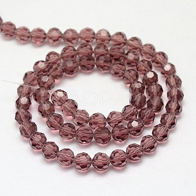 Glass Beads Strands EGLA-J042-6mm-06-1