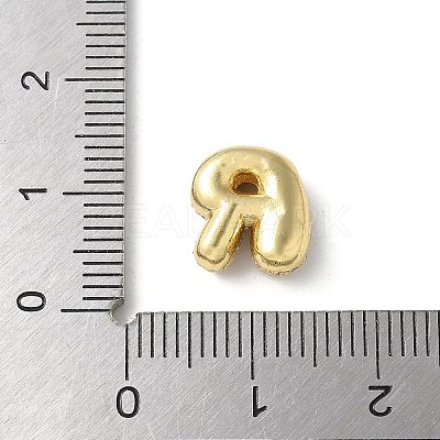 Brass Micro Pave Cubic Zirconia Beads KK-P290-61G-R-1