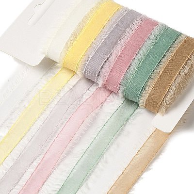 Polyester and Nylon Raw Edged Ribbon Sets DIY-Z029-01C-1