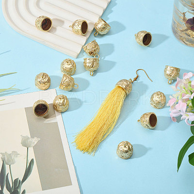 16Pcs Tibetan Style Alloy Cord Ends TIBEP-CA0010-24MG-1