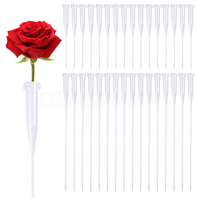 50Pcs PP Plastic Flower Water Tubes AJEW-GL0002-97C-1