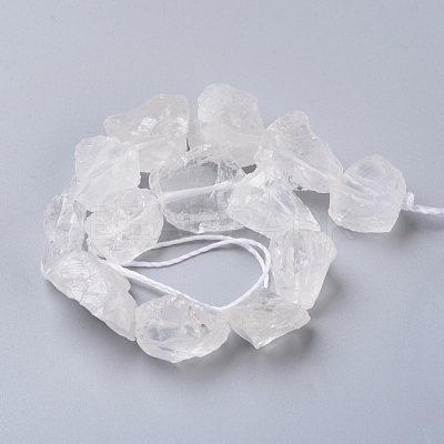 Natural Quartz Crystal Beads Strands G-I283-E06-1