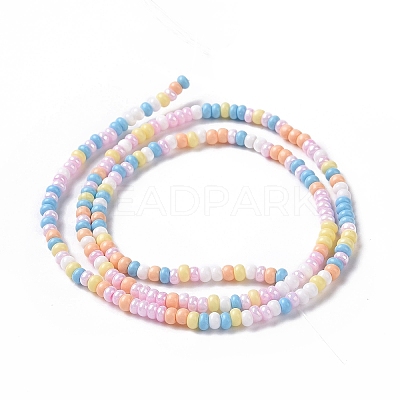 Glass Seed Bead Strands LAMP-B021-04E-1