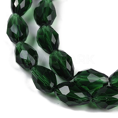 Transparent Glass Beads Strands X-EGLA-N013-T10mm-D15-1