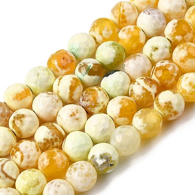 Natural Fire Crackle Agate Bead Strands G-K166-07F-8mm-07-1