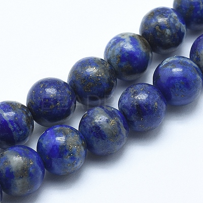 Natural Lapis Lazuli Beads Strands G-E483-17-6mm-1