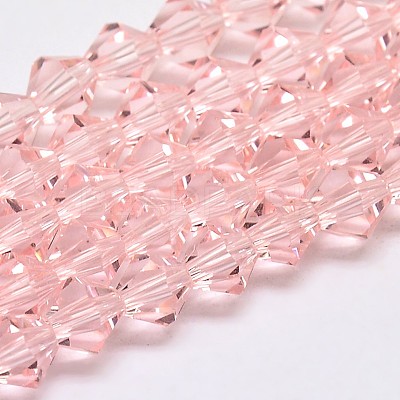 Imitate Austrian Crystal Bicone Glass Beads Strands LS-GLAA-F029-4x4mm-15-1