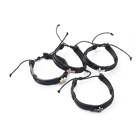 Unisex Adjustable Cord Bracelets BJEW-JB04702-1