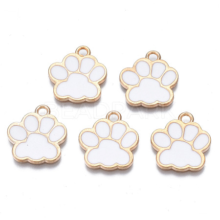 Alloy Enamel Pendants ENAM-T016-22LG-B-RS-1