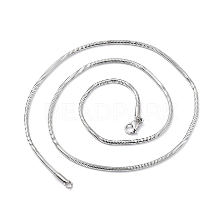 Non-Tarnish 304 Stainless Steel Snake Chain Necklaces NJEW-F226-01P-03-1