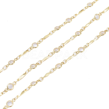 3.28 Feet Handmade Brass Beaded Chains X-CHC-I006-03G-1