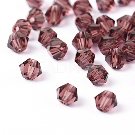 Faceted Bicone Imitation Crystallized Crystal Glass Beads X-G22QS092-1