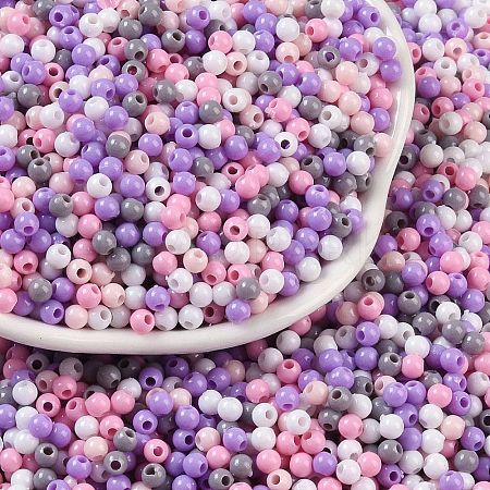 Opaque Acrylic Beads X1-OACR-H118-07A-03-1