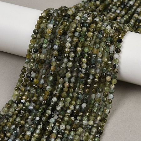 Natural Green Tourmaline Beads Strands G-F798-A03-02-1