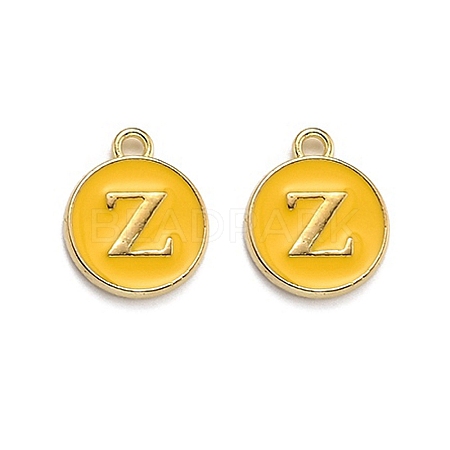 Golden Plated Alloy Enamel Charms LS-ENAM-Q437-13Z-1